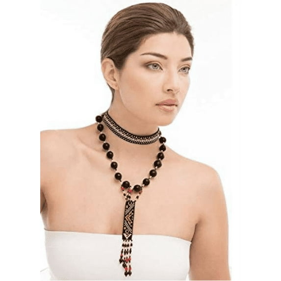 HAKHU Beautiful Amazon Design Yangallama (Necklace) Artisan Handmade from Ecuador