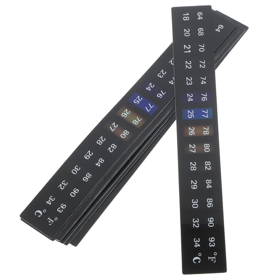 HAKIDZEL 10Pcs Aquarium Thermometer Sticker for Fish Tank and Easy to Read