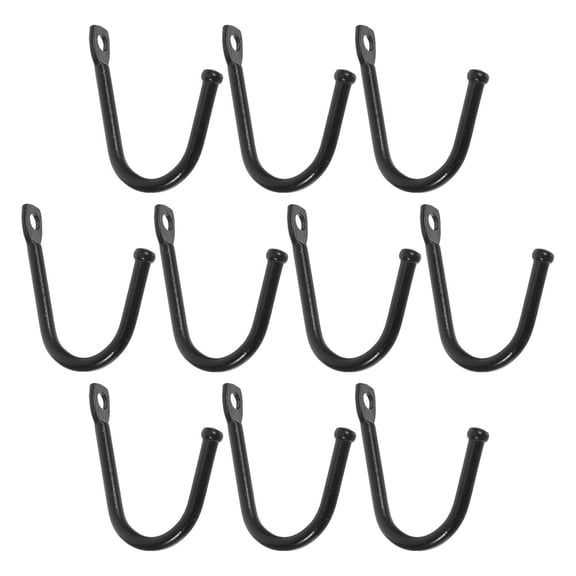 HAKIDZEL 10Pcs J Hooks for Hanging Rustic Wall Hooks 1.34X0.94X0.24in