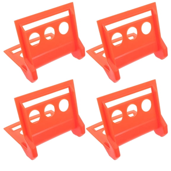 HAKIDZEL 10Pcs Orange Plastic Corner Guard for Flatbeds 5.3x4.7x4.5in Triangular Shape Loading and Unloading