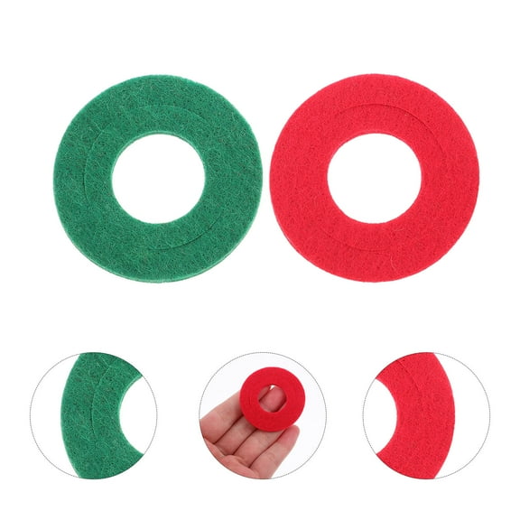 HAKIDZEL 10Pcs Round Plastic Protector Pads for Battery Maintenance