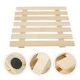 thumbnail image 1 of HAKIDZEL 10Pcs Square Bamboo Coaster Hot Dish Pads for Table Heat Insulation Anti Scald Household Daily Use, 1 of 8