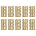 thumbnail image 1 of HAKIDZEL 10pcs Brass Knurled Insert Nuts for Precision Industrial Assembly, 1 of 8