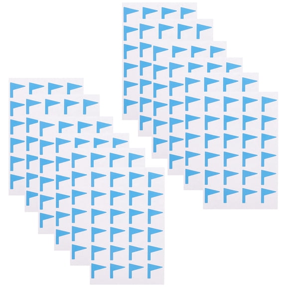 HAKIDZEL 12 Sheets Adhesive Classification Stickers Blue for Most Surfaces Marking