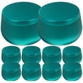 thumbnail image 1 of HAKIDZEL 12Pcs Green Round Tinplate Canisters for Airtight Tea Storage, 1 of 8