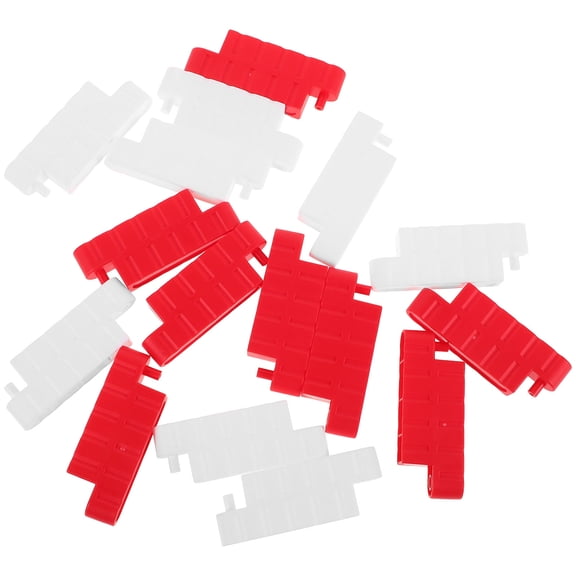 HAKIDZEL Rc Road Track Barrier Rc Car Racing Track Road Barrier Red 16pc For All Ages