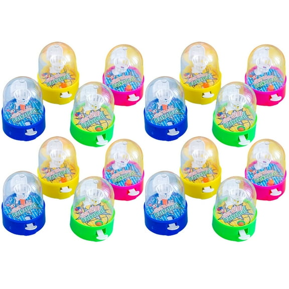 HAKIDZEL 16Pcs Basketball Toy Mini Hoop Abs Multi-color Educational Hand-eye Coordination Training Toys