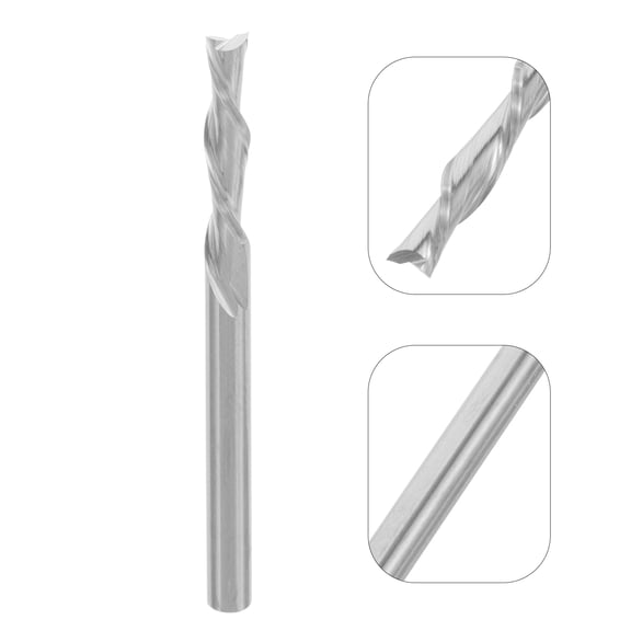 HAKIDZEL Surfacing Router Bits Carbide Silver 1Pack For Cnc Machining Diy Enthusiasts
