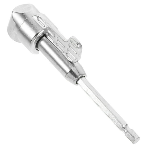 HAKIDZEL Right Angle Drill Attachment Kit Silver for Tight Spaces 1Set