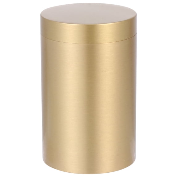 HAKIDZEL Copper Tea Storage Can Tea Canister Copper Sealed Adults Home Use 1Set