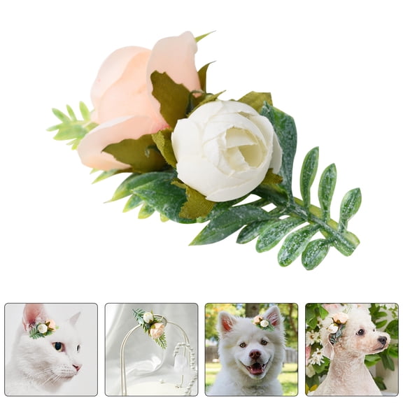 HAKIDZEL 1Pack Plastic Pet Hair Clip Accessories for Dog Cat Wedding and