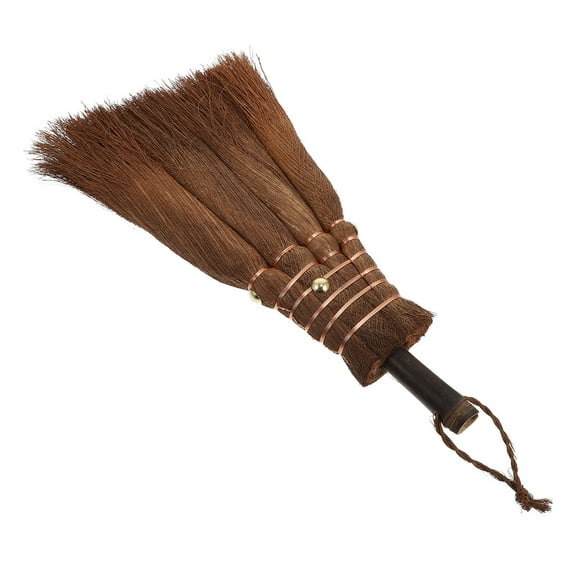 HAKIDZEL 1Pack Small Whisk Broom in Brown Color for Quick Cleanup Anywhere