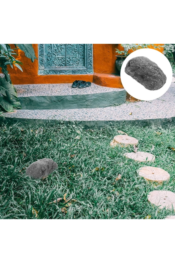 Key Hider Outside Stone Appearance Key Holder Abs 1Pcs