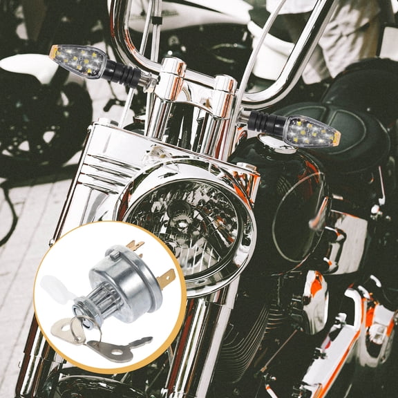 HAKIDZEL 1Pack Universal Ignition Keys for Car and Motorcycle in Silver 8.0x5.0x3.5in