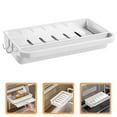 thumbnail image 1 of HAKIDZEL White Wall Mounted Sponge Holder 1Pcs 10.4X6.1X1.8In, 1 of 8
