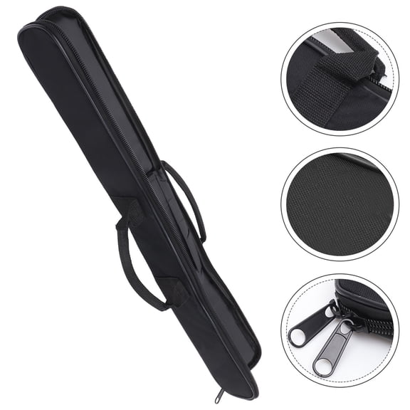 HAKIDZEL 1Pcs Portable Flute Bag for Musicians in Black with Rectangular Shape and Simple Design