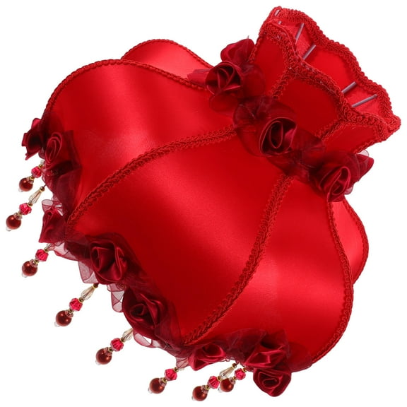 HAKIDZEL Lamp Protection Cover Red Fabric 1Pack for Dining Room in Retro Style