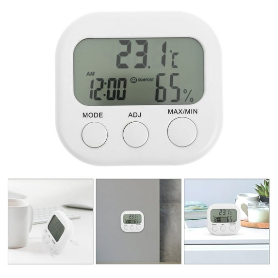 HAKIDZEL 1Pcs Temperature Meter Aquarium Thermometer Digital Hygrometer for Fish Tank Home Indoor Rectangular