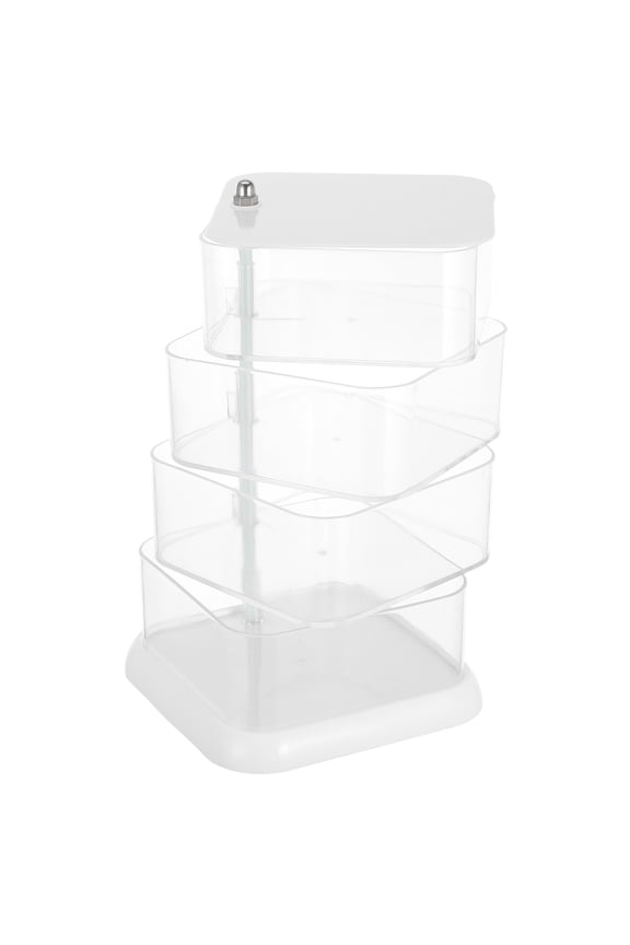 Clear Bins With Lids Jewelry Box Organizer Transparent Plastic 1 Piece 8.3x5.4x5.4in
