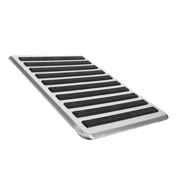 HAKIDZEL 1Set Anti Skid Foot Pedal Pads Black Stainless Steel Reinforcement Plate for Drivers