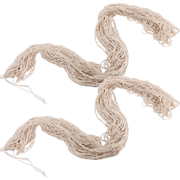 HAKIDZEL Decoration Decorative Fishnet Beige Cotton Rope 1 Set