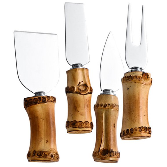 HAKIDZEL 1set Professional Cheese Cutter With Handle Multi Function Cheese Spatula And Reusable Fork For Preparation