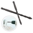 thumbnail image 1 of HAKIDZEL ceramic tile drill bits 2pcs Alloy Black for Ceramic Tiles DIY Projects, 1 of 7