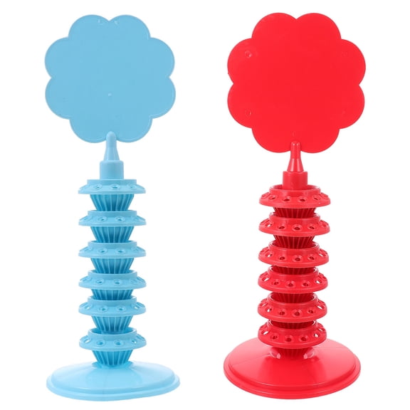HAKIDZEL 2Pcs Desktop Lollipop Stand Candy Display Rack Random Color 14X14X40CM