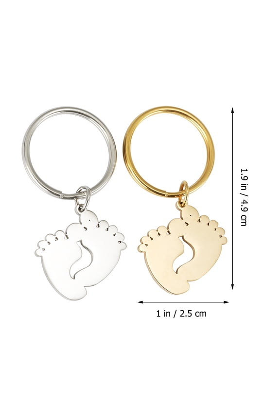 unique key ring Key Holder Creative Design Stainless Steel 2pcs for Couples Graduation