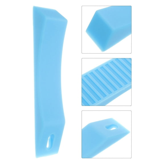 HAKIDZEL 2Pcs Sky-Blue Silicone Leveling Blocks Rv Leveler for Camping and Parking 9.4x1.8x1.4in
