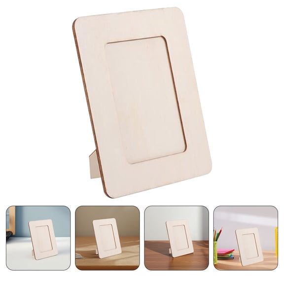 HAKIDZEL 2Pcs Wooden Picture Frames For Kids Artwork Diy Wooden Picture Frames Beige Decoration