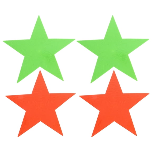 HAKIDZEL 4Pcs Anti-slip PVC Carpet Markers for Classroom and Home Use