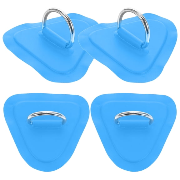 HAKIDZEL 4Pcs Boat Rope Buckle Blue PVC for Kayak Deck Rigging Securing Goods 9.00X8.00X1.00cm