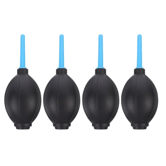HAKIDZEL 4Pcs Electronic Duster for Camera Lens Black ABS Blow Away Dirt Cleaning Electronics