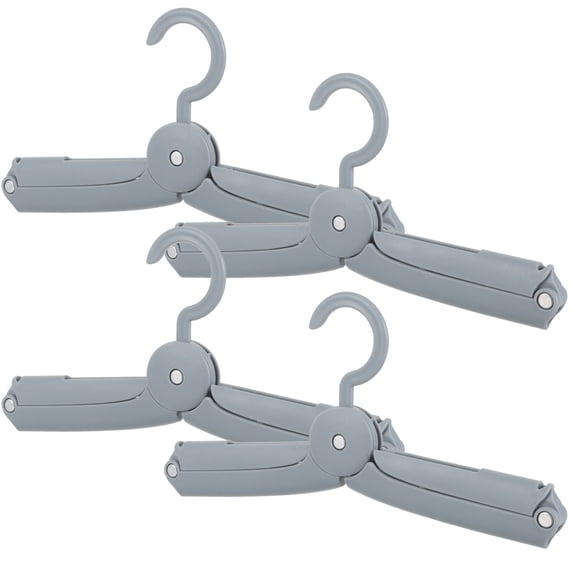 HAKIDZEL 4Pcs Portable Travel Hangers Blue PP for Closet Organization