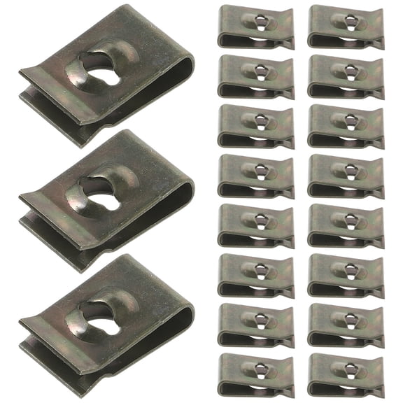 HAKIDZEL 50Pcs Auto Retainer Clips Steel for Car Interior and Removal 0.59X0.39X0.12In