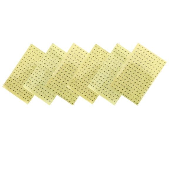HAKIDZEL 6 Sheets Round Number Sticker Labels Waterproof for Women in Manicure and Labeling