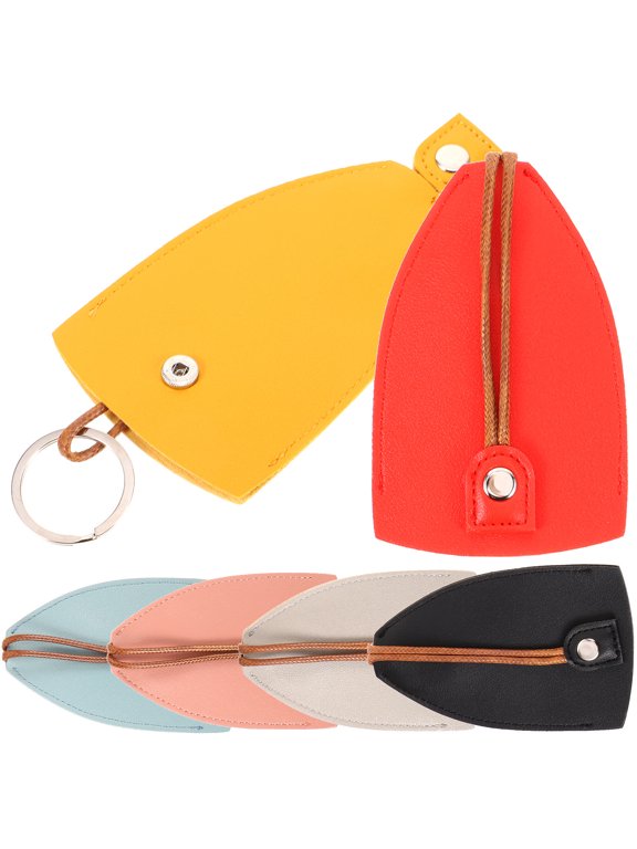 6Pcs Key Pouch for Men Women Everyday Use Pull Out Design Small Size 4.5X3X0.2In