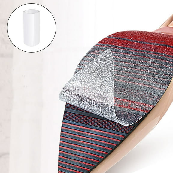 HAKIDZEL Anti Slip Pads For Soles 1 Roll Of Transparent Pvc Shoe Sole Protectors 100x10cm