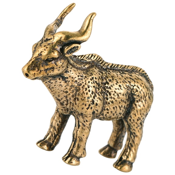 HAKIDZEL Antique Antelope Figurine Brass Goat Decoration Retro Style Home Ornament