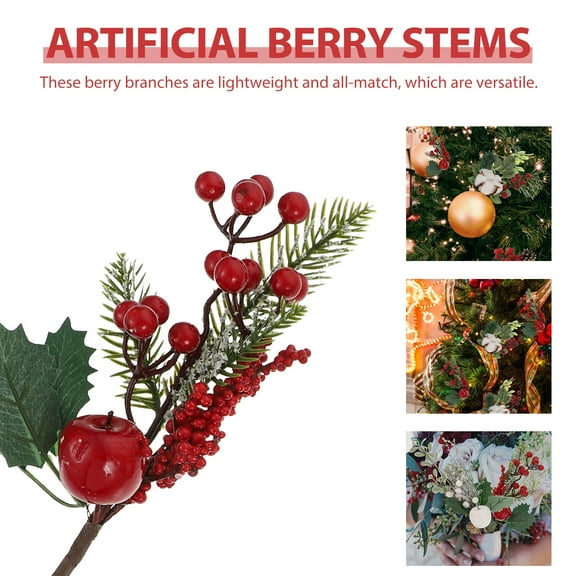 HAKIDZEL Artificial Berries Foam for Women Flower Arrangement Christmas Party Supplies