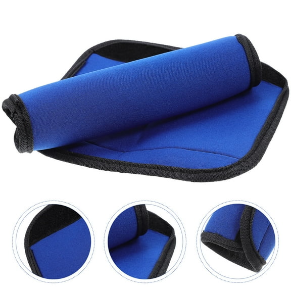 HAKIDZEL Barbell Protective Cover 2Pcs Polyester Pad for Exercise Equipment Anti Slip Blue 15.00X13.50X1.50CM