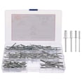 thumbnail image 1 of HAKIDZEL Blind Rivets 140Pcs Silver 1.7in Aluminum Alloy for Sheet Metal Work and Door Repair, 1 of 8
