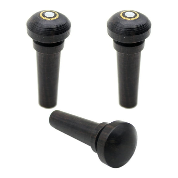 HAKIDZEL Ebony Violin Tailpiece 3Pcs for Violin Supplies and Sound Quality Adjustment Parts