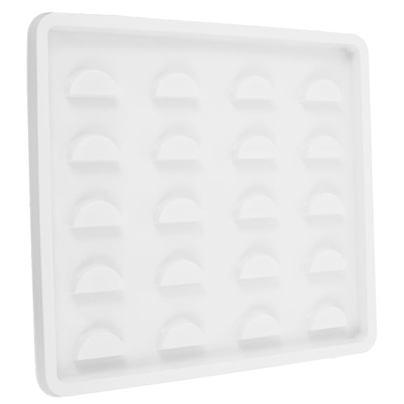 HAKIDZEL Eyelash Packing Boxes 1Pack For False Eyelashes With 7.8X6.9X0.3 Inch Size In White Plastic For Organization