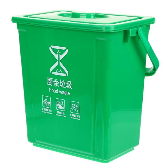 HAKIDZEL Food Waste Container Plastic Rectangular Odor-Blocking for Office Use 1Pcs