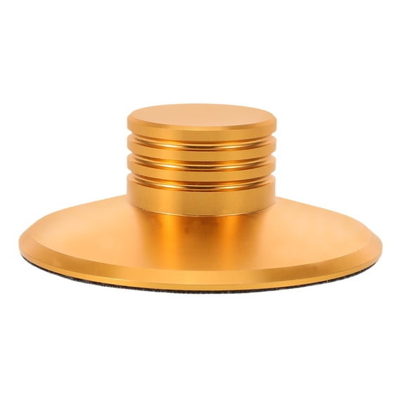 HAKIDZEL Golden Aluminum Turntable Weight Record Stabilizer for Home Audio Use 1Set