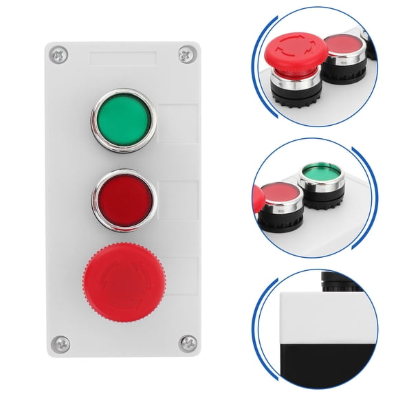 HAKIDZEL Loading Dock Traffic Lights Terminal Box Plastic Assorted Color for Electrical Equipment 1Pcs