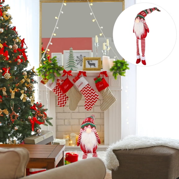 HAKIDZEL Mythological Creature Representation Tomte Gnome Ornament Red Fabric 1Set for Winter Season