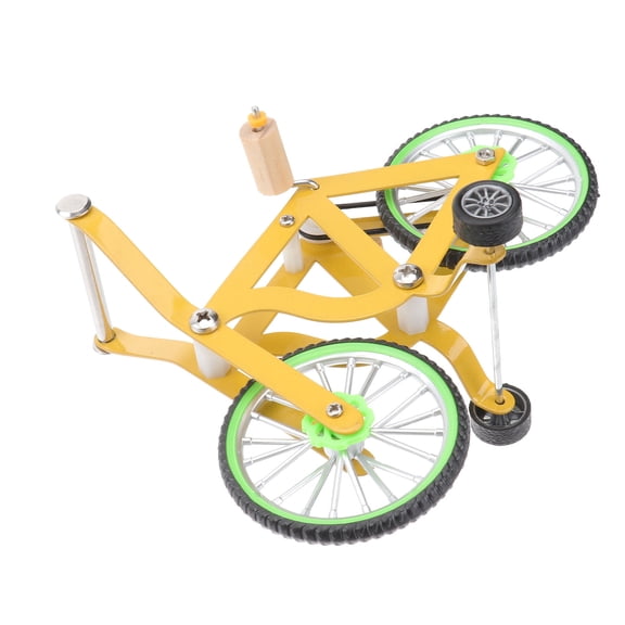HAKIDZEL Pet Parrot Toy Parrot Bike Toy Yellow Metal 1Pack 6.1x3.9x4.9in